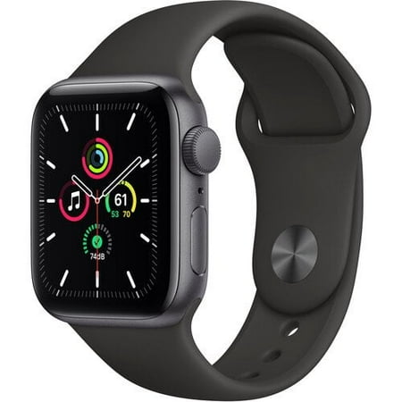 Refurbished Apple Watch SE (GPS, 40mm) - Space Gray Aluminum Case with Black Sport Band