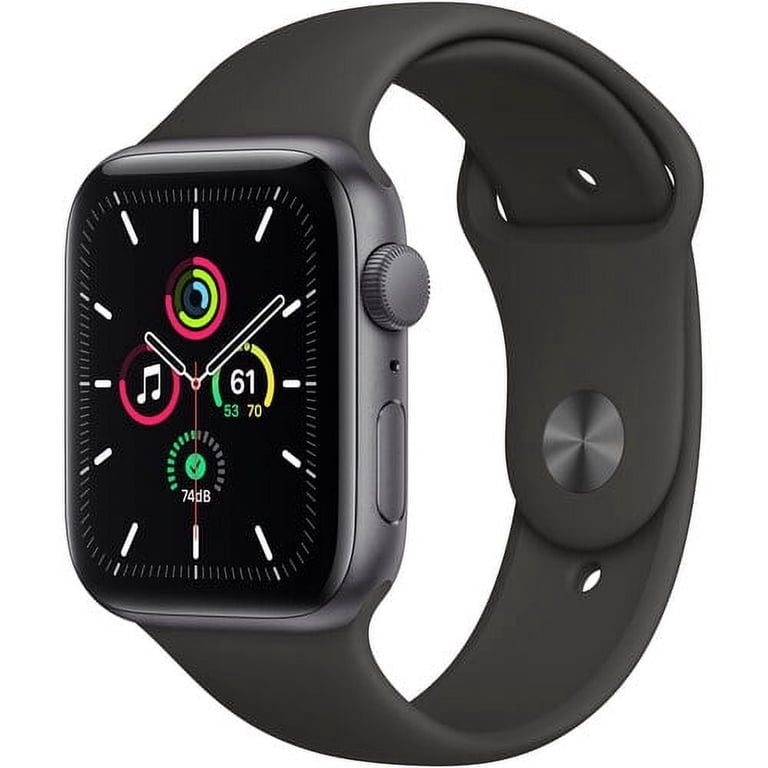 Restored Apple Watch SE (GPS, 44mm) - Space Gray Aluminum Case 