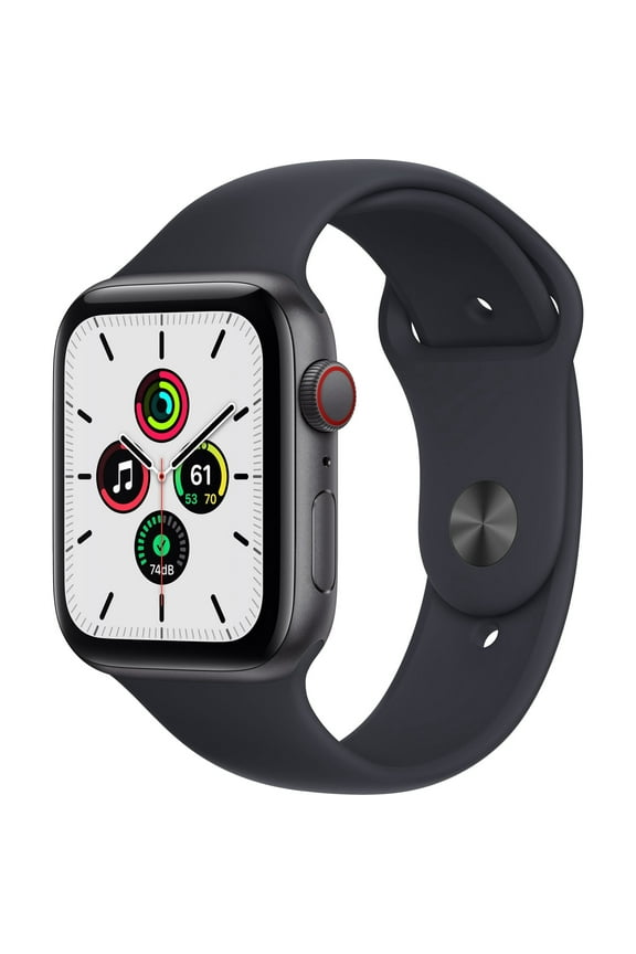 Restored Apple Watch SE (GPS + Cellular, 40mm) - Space Gray Aluminum Case with Black Sport Band (Refurbished)