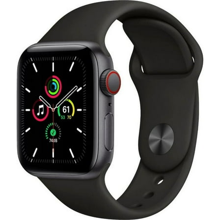 Pre-Owned Apple Watch SE (GPS   Cellular, 40mm) - Space Gray Aluminum Case with Black Sport Band