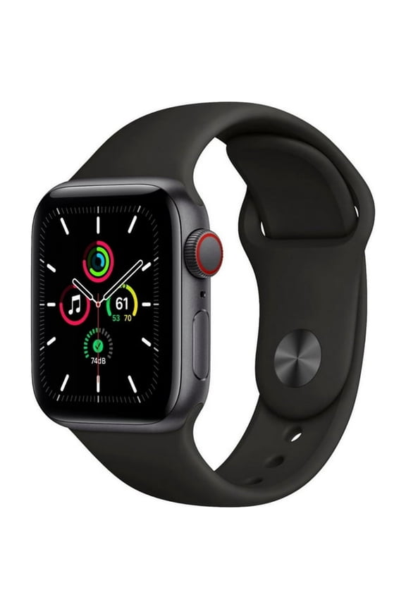Pre-Owned Apple Watch SE (GPS + Cellular, 40mm) - Space Gray Aluminum Case with Black Sport Band