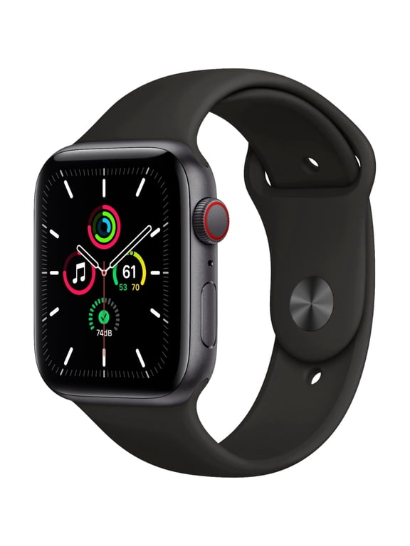 Restored Apple Watch SE (2nd Gen) (GPS + Cellular, 40mm) Midnight Aluminum Case with Midnight Sport Band - M/L