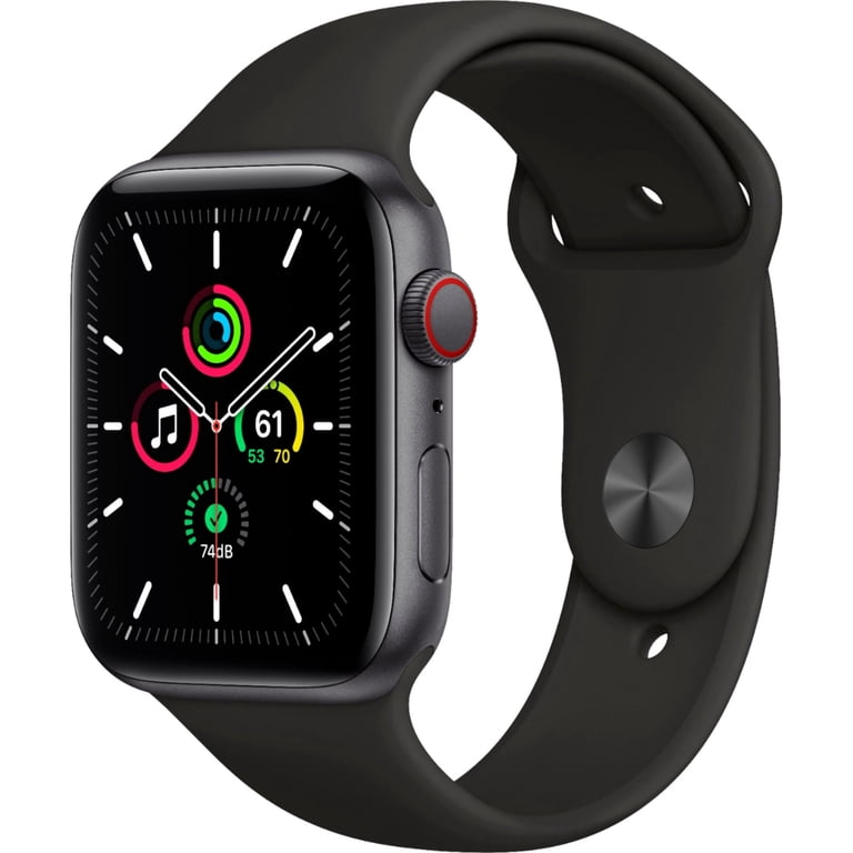 Restored Apple Watch SE (GPS + Cellular, 44mm) - Aluminum Case 