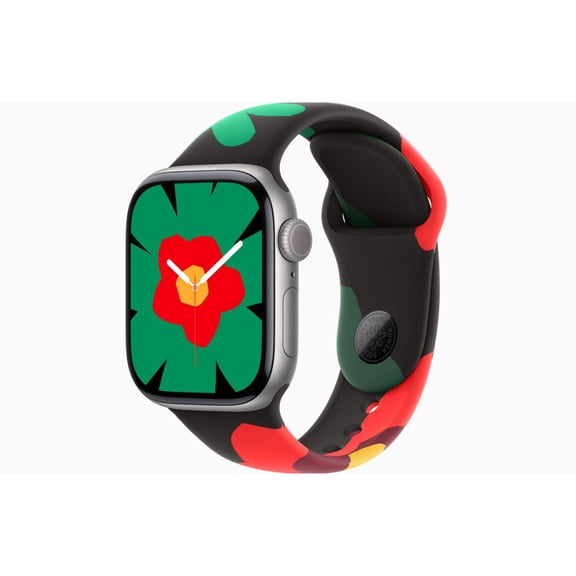 Restored Apple Watch Series 11 - GPS - 42mm Space Gray Aluminum Case with Unity Bloom Sport Band - M/L