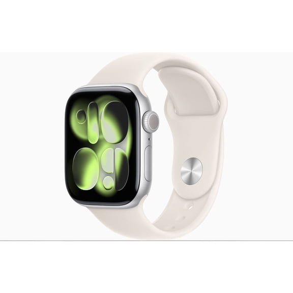 Restored Apple Watch Series 11 - GPS - 46mm Silver Aluminum Case with Starlight Sport Band - M/L