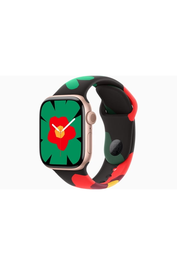 Restored Apple Watch Series 11 - GPS + Cellular - 46MM Rose Gold Aluminum Case with Unity Bloom Sport Band - S/M