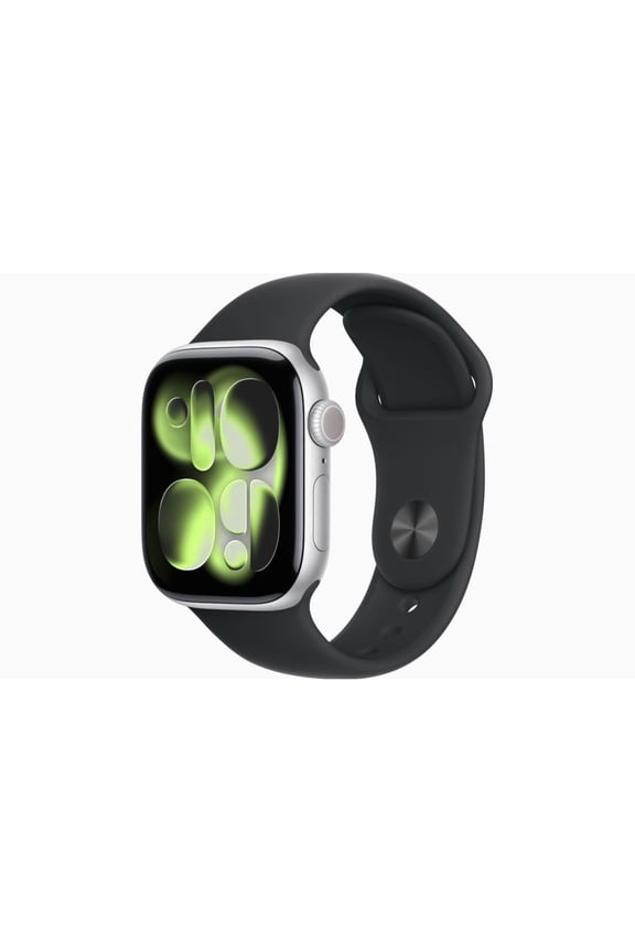 Restored Apple Watch Series 11 - GPS + Cellular - 46MM Silver Aluminum Case with Black Sport Band - S/M