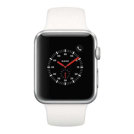 Restored Apple Watch Series 2 42mm Silver Case - White Sport Band (Refurbished)