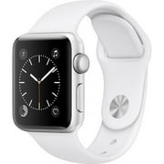 Restored Apple Watch Series 2 Smartwatch 38mm, Silver Aluminum Case/ White Band (Newest Model) (Refurbished)