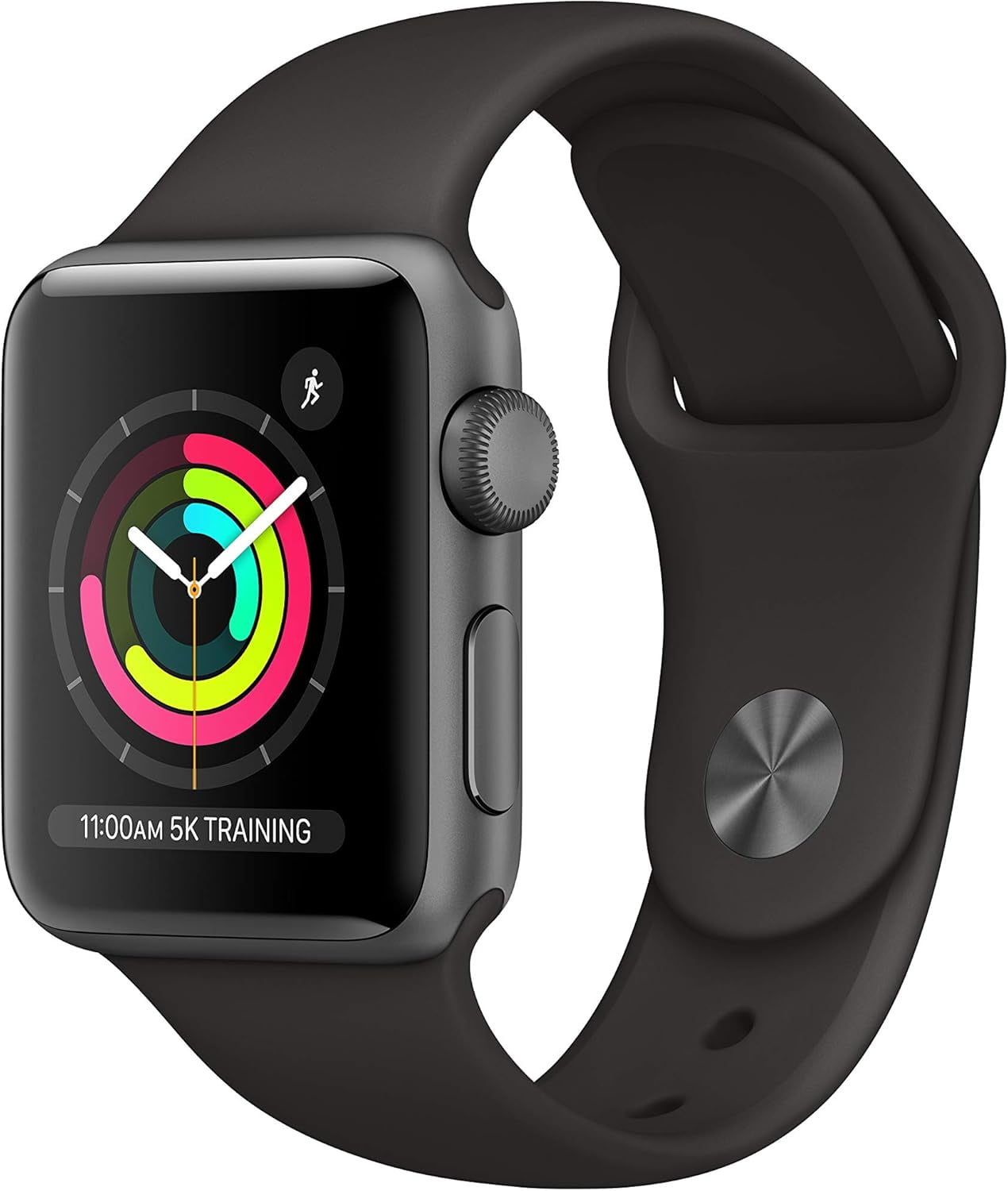 Apple Watch　series3 Apple Watch Series 3 GPS Space Gray - 38mm - Black Sport