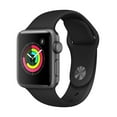 thumbnail image 1 of Restored Apple Watch Series 3 (GPS) 38mm Space Gray Case with Black Aluminum Sport Band (Refurbished), 1 of 4