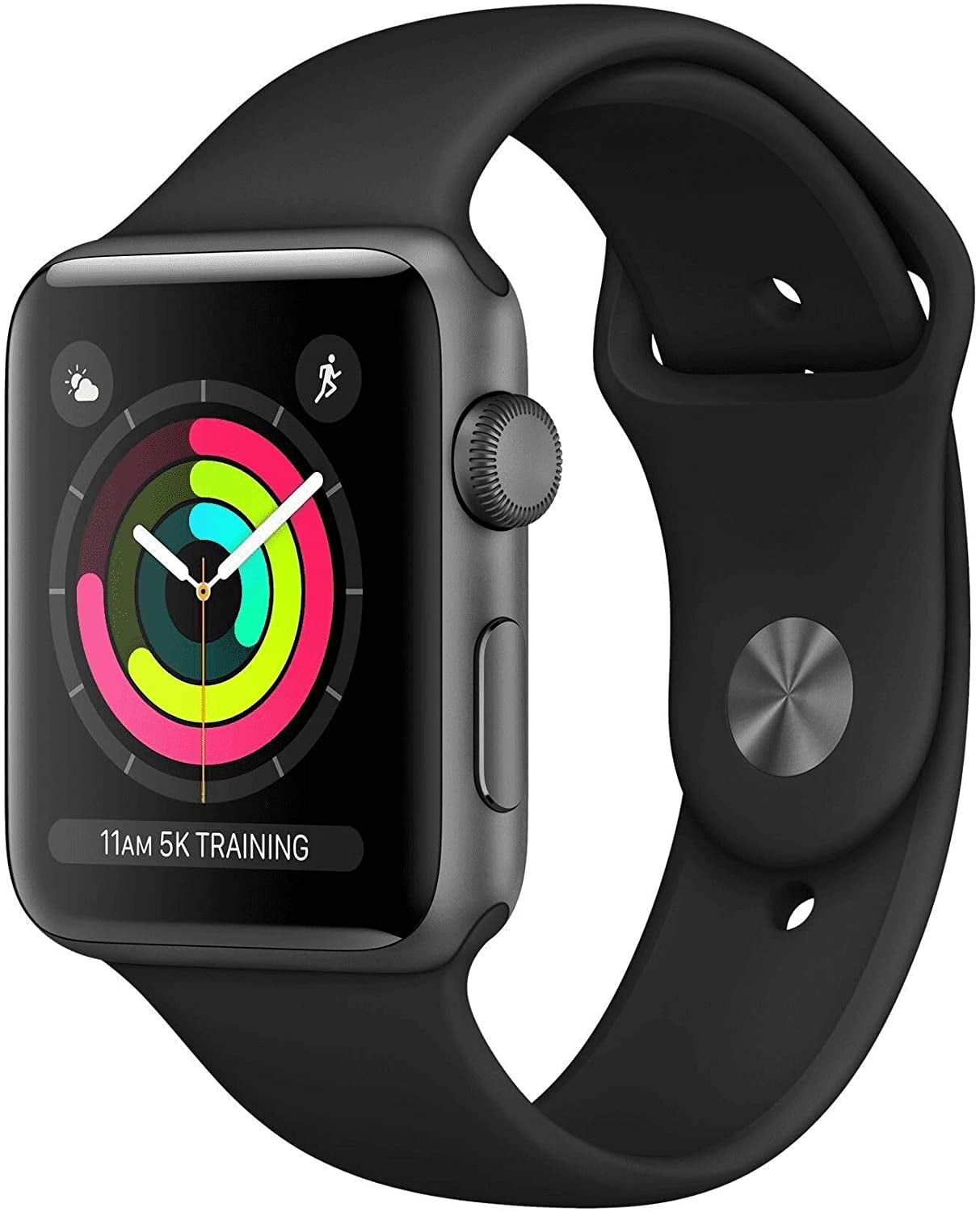 Apple Watch Series 3 (GPS, 38mm) - Space Gray Aluminum Case with Black Sport Band