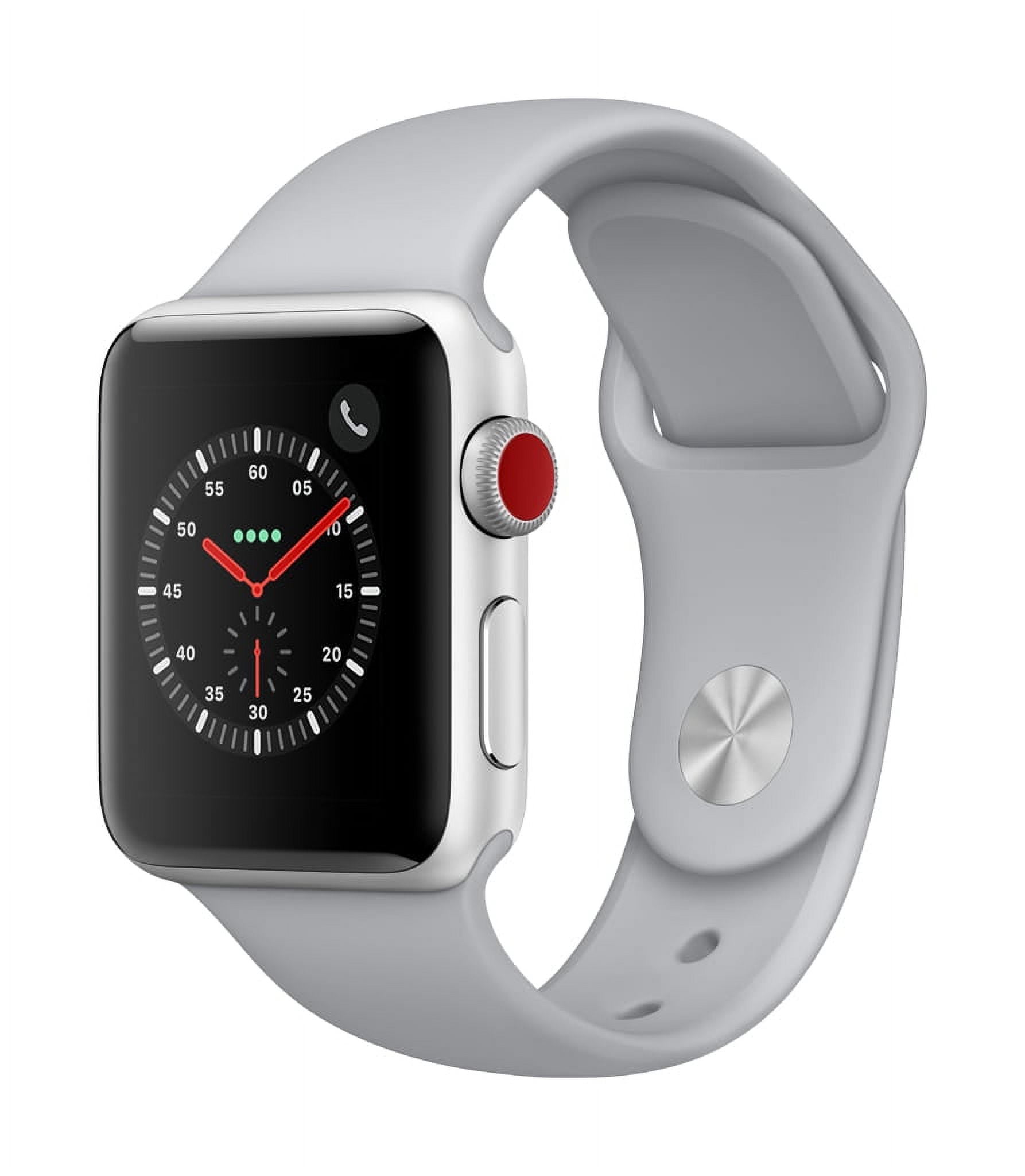 Restored Apple Watch - Series 3 - 38mm GPS Wi-Fi only - Silver