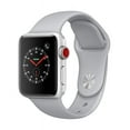 thumbnail image 1 of Restored Apple Watch - Series 3 - 38mm GPS Wi-Fi only - Silver Aluminum Case - White Silicone Band (Refurbished), 1 of 2