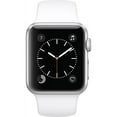 thumbnail image 1 of Restored Apple Watch Series 3 - 38mm Smartwatch Silver Aluminum Case - White Sport Band (Refurbished), 1 of 2