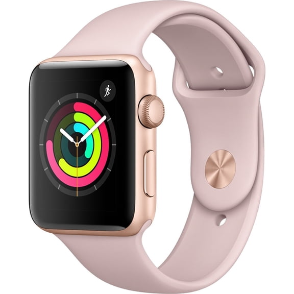 Restored Apple, Watch Series 3, 42mm GPS + Cellular Smart Watch, 10 Hour Battery Life, 1 Each, Capacity 16GB, Built-in GPS and GLONASS, S3 dual-core processor and W2 Apple wireless chip, Bluetooth 4.2, 2x brighter second-generation OLED Retina display with Force Touch (1000 nits), Wi-Fi (802.11b/g/n 2.4GHz), Siri speaks, Ceramic back, 1