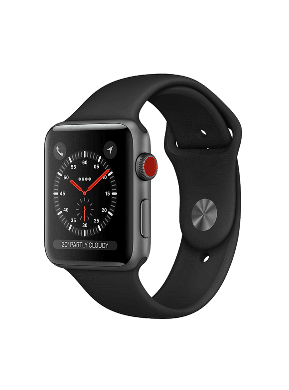Restored Apple Watch Series 3 GPS - 38mm - Sport Band - Aluminum Case (Refurbished)