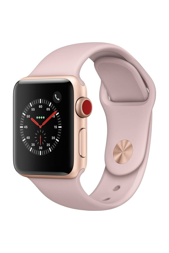 Pre-Owned Apple Watch Series 3 GPS 38mm With Pink Sand Sport Band - Gold