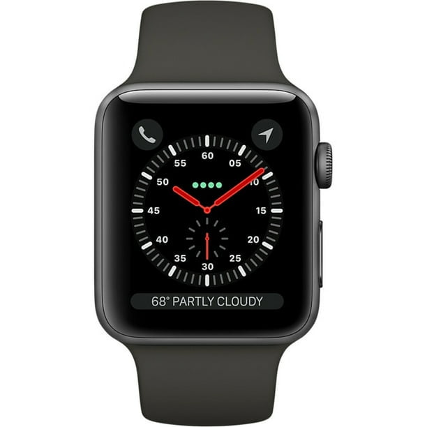 Apple Watch Series 3 GPS Space Gray - 38mm - Black Sport