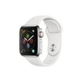 thumbnail image 1 of Restored Apple Watch Series 4 (GPS + Cellular, 40mm) - Silver Aluminum Case - White Sport Band (Refurbished), 1 of 3