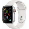 thumbnail image 1 of Restored Apple Watch Series 4 (GPS, 40mm) - Silver - Aluminum Case - White Sport Band (Refurbished), 1 of 4