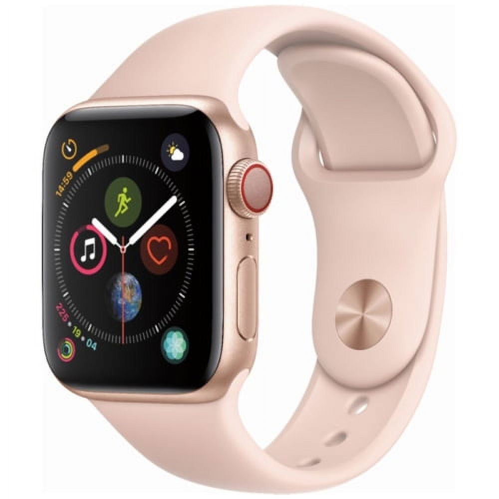 Apple Watch - Apple Watch Series 4  44mmゴールドアルミ ピンクスポー Apple Watch Series 4, 44mm Smartwatch, GPS + Cellular