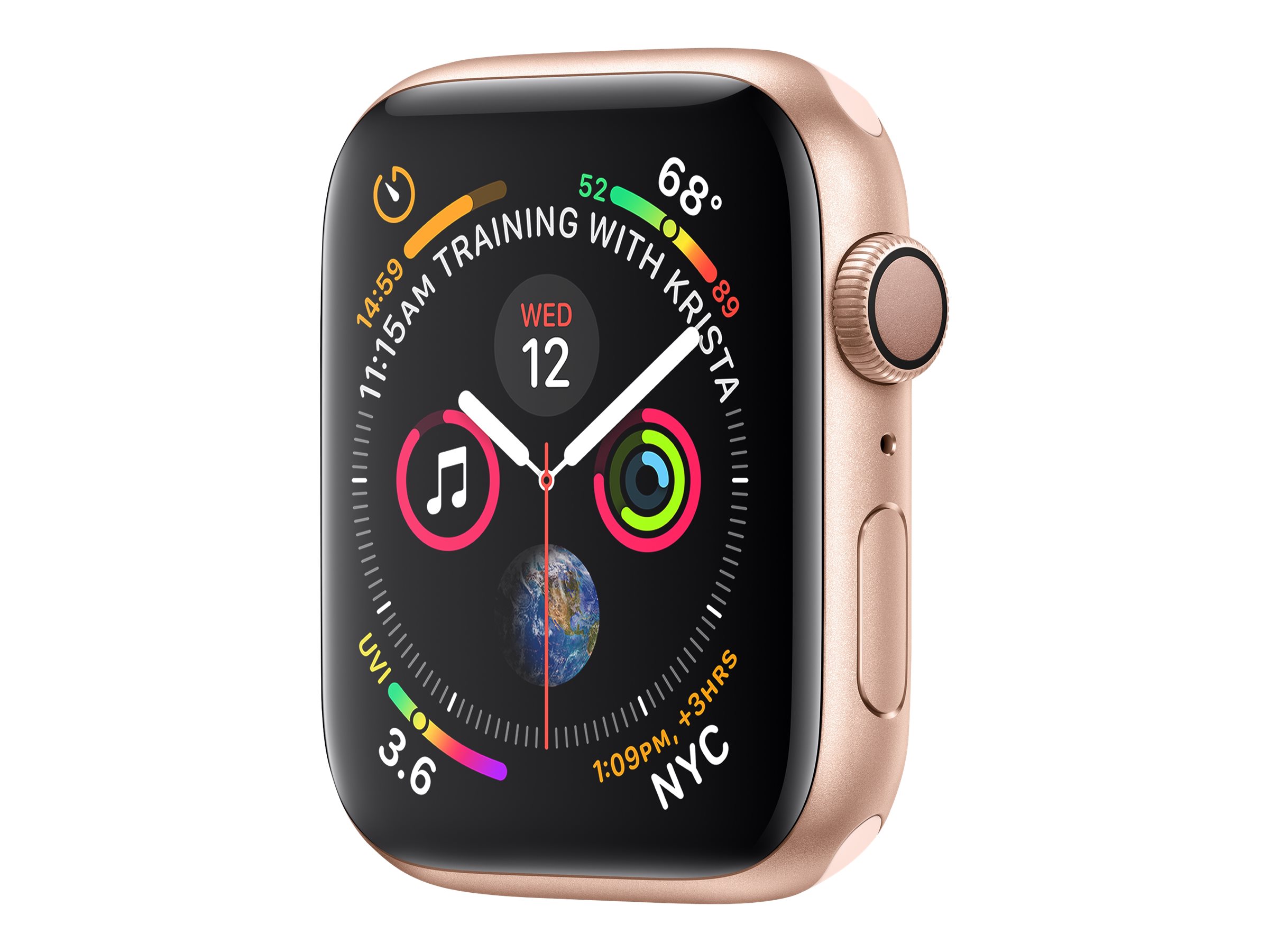 Restored Apple Watch Series 4 (GPS) - 40 mm - Gold Aluminum - Smart Watch - 16 GB - Wi-Fi, Bluetooth - 1.06 oz. Demo (Refurbished) - image 1 of 3
