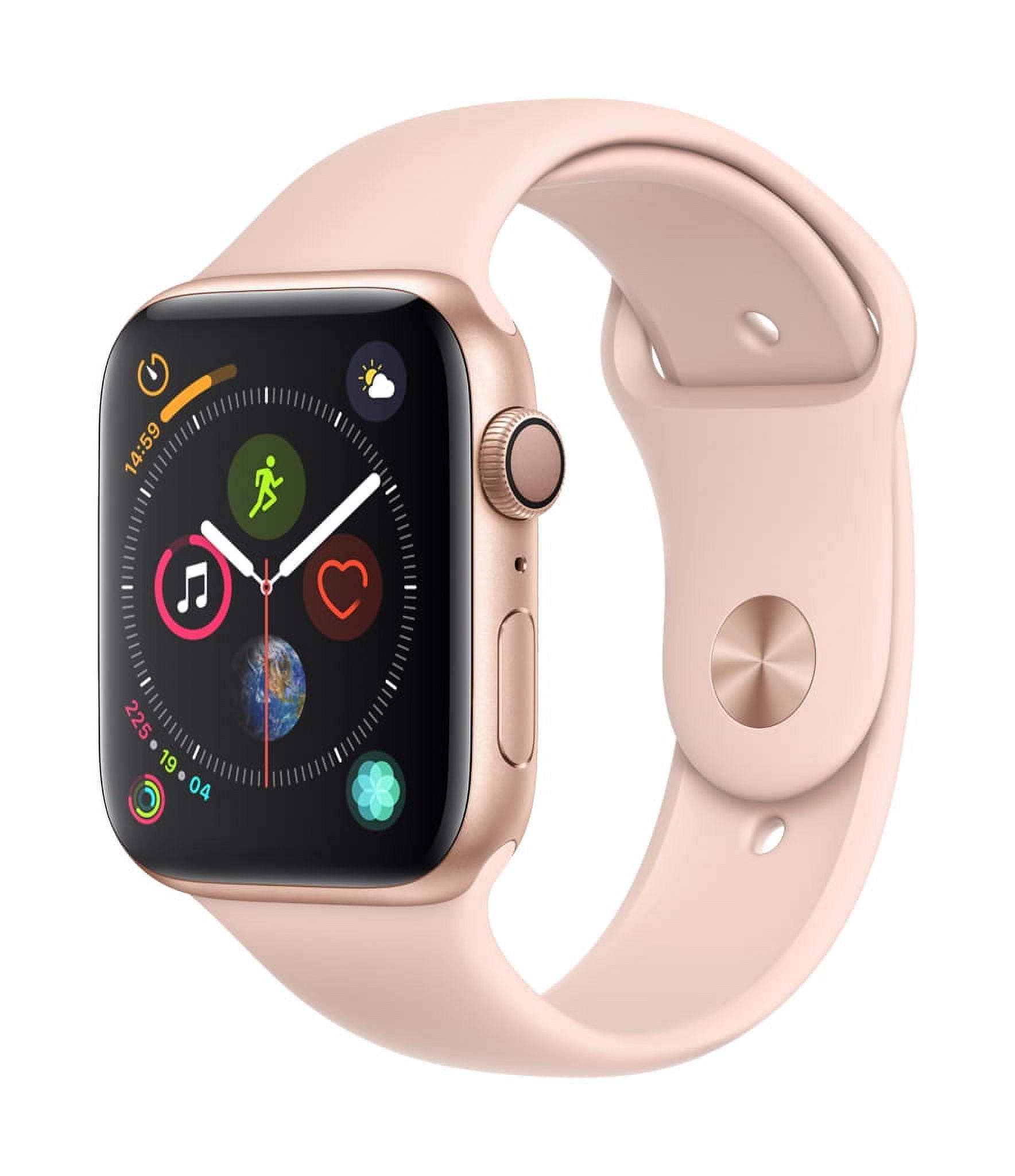 Custom 24K Rose Gold 45MM Apple Watch SERIES 9 Stainless Steel Rose Gold  Band