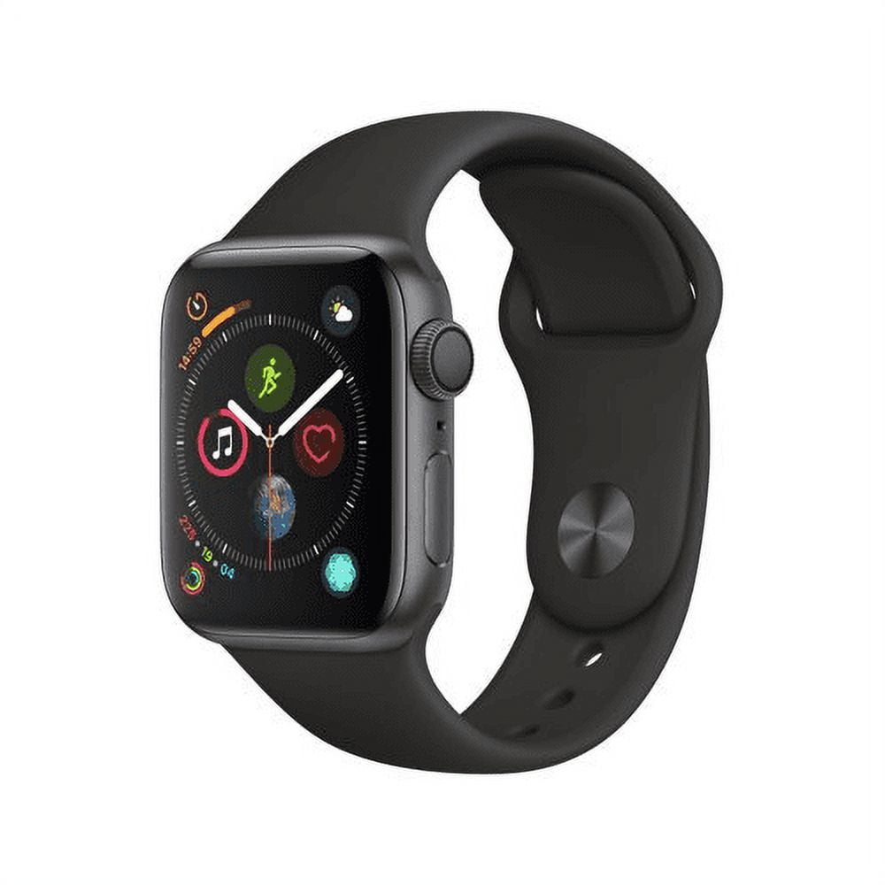 Restored Apple Watch Series 4 (GPS) 44mm Space Gray Aluminum Case with  Black Sport Band (Refurbished) - Walmart.com