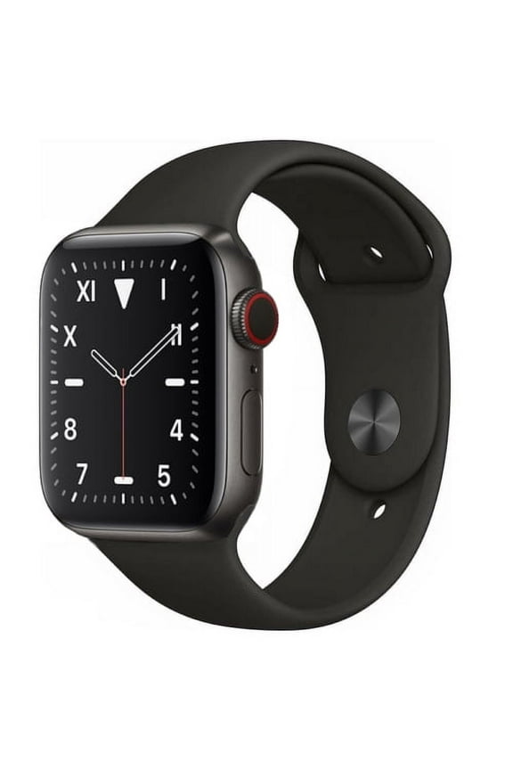 Restored Apple Watch Series 5 40mm GPS Cellular Titanium Space Black Case with Black Band (Refurbished)