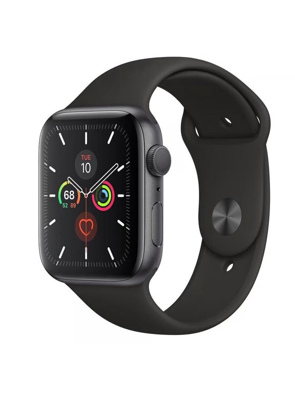 Restored Apple Watch Series 5 40mm Space Gray Aluminum Black Sport Band GPS + Cellular (Refurbished)