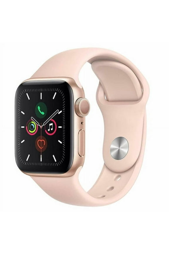 Restored Apple Watch Series 5 (GPS, 44mm) - Aluminum Case - Gold Sport Band (Refurbished)