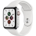 thumbnail image 1 of Restored Apple Watch Series 5 44mm Stainless Steel Wifi + Cellular Silver (Refurbished), 1 of 3