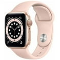 thumbnail image 1 of Restored Apple Watch Series 6 40mm GPS Aluminum Gold Case Pink Sport Band and Smartwatch (Refurbished), 1 of 3