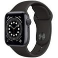 thumbnail image 1 of Restored Apple Watch Series 6 44MM Space Gray - Aluminum Case - Black Sport Band (Refurbished), 1 of 4