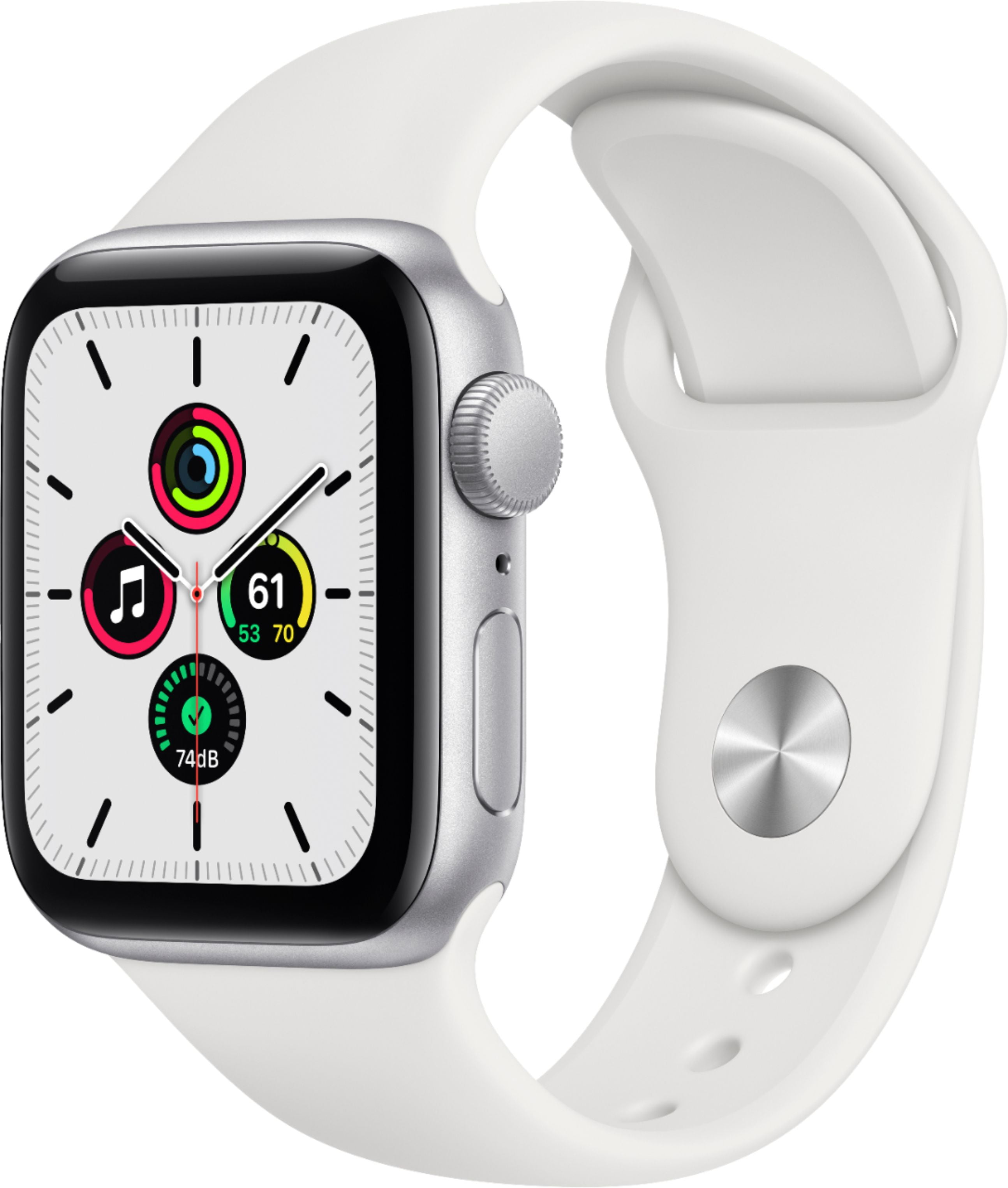 Restored Apple Watch Series 6 GPS - 40mm - Silver Aluminum - White Sport  Band MG283LL/A (Refurbished)