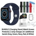 Restored Apple Watch Series 6 (GPS, 44 mm) Blue Aluminum Case with Deep ...