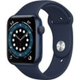 thumbnail image 1 of Restored Apple Watch Series 6 (GPS) 44mm Aluminum Case, Blue (Refurbished), 1 of 3