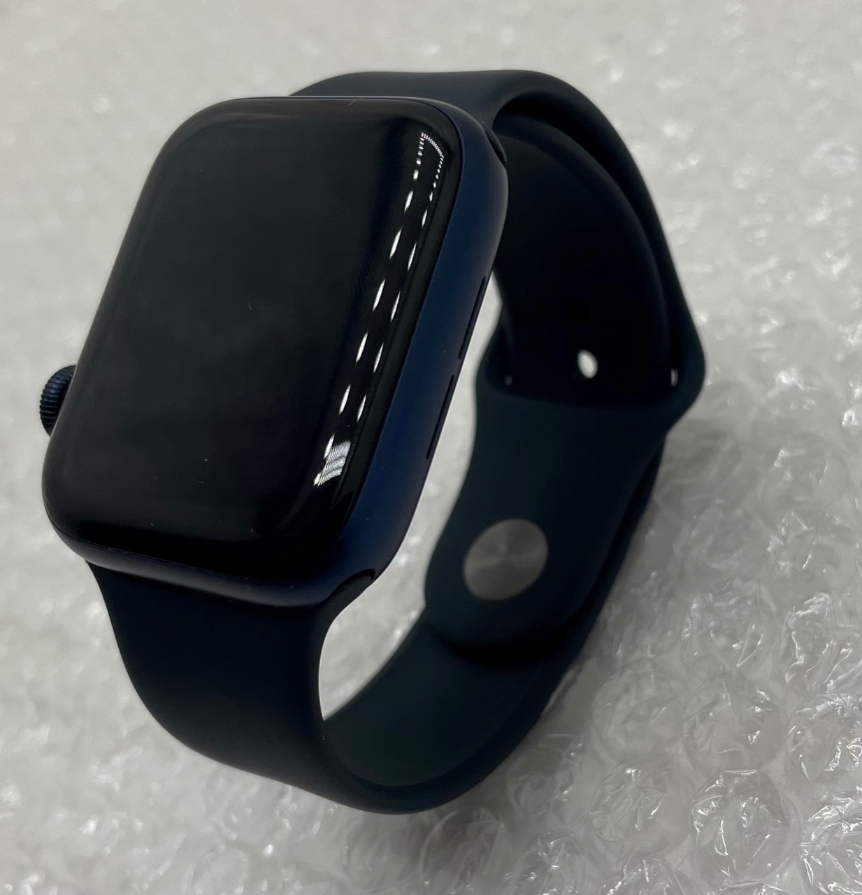 Restored Apple Watch Series (GPS, 44mm) Blue Aluminum Case with Black  Sport Band (Refurbished)