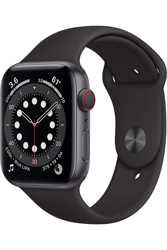 Restored Apple Watch Series 6 (GPS + Cellular, 40mm) - Space Gray Aluminum Case with Black Sport Band (Refurbished)