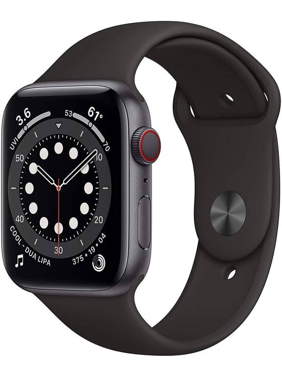 Restored Apple Watch Series 6 GPS+ Cellular - 40mm - Space Gray Case + Black Sport Band