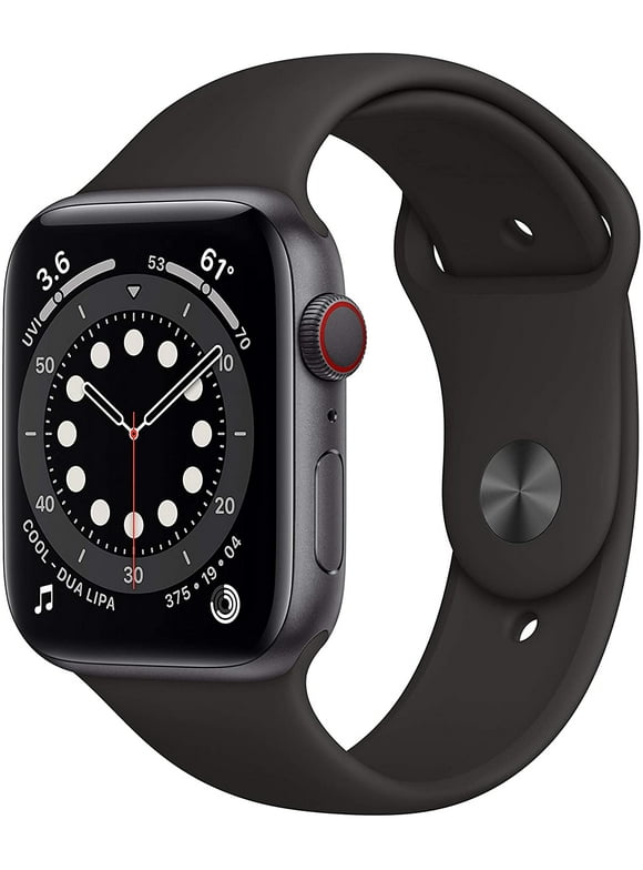 Restored Apple Watch Series 6 GPS+ Cellular - 40mm - Space Gray Case + Black Sport Band (Refurbished)
