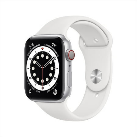 Restored Apple Watch Series 6 (GPS+Cellular, 44mm) - Silver Stainless Steel Case - Silver Milanese Loop (Refurbished)
