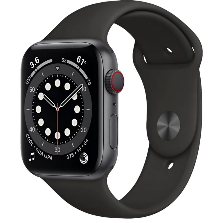 Restored Apple Watch Series 6 GPS + Cellular, 44mm Space Gray 
