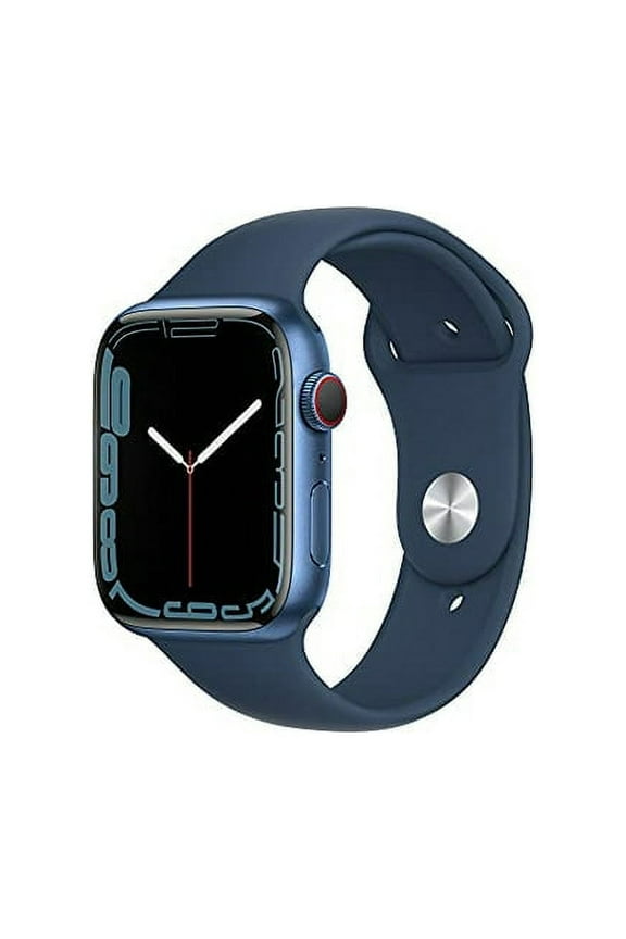 Restored Apple Watch Series 7 41MM Blue Aluminum Case GPS + Cellular Abyss Blue Sport Band (Refurbished)