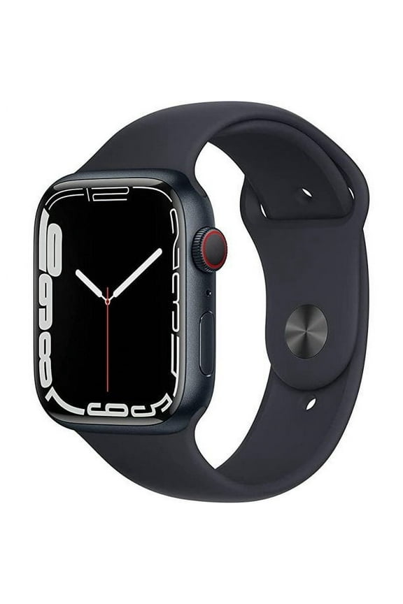 Restored Apple Watch Series 7 (GPS+Cellular, 41mm) - Midnight - Aluminum Case - Midnight Sport Band (Refurbished)