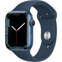 Restored Apple Watch Series 7 41mm GPS Blue Aluminum Case - Abyss Blue Sport Band