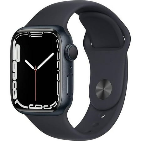Restored Apple Watch Series 7 41mm GPS Midnight Aluminum Case - Midnight Sport Band (Refurbished)