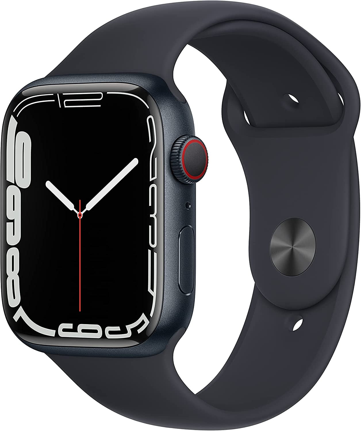 Apple Watch Series 7, GPS and Cellular, 45mm, Midnight Aluminum