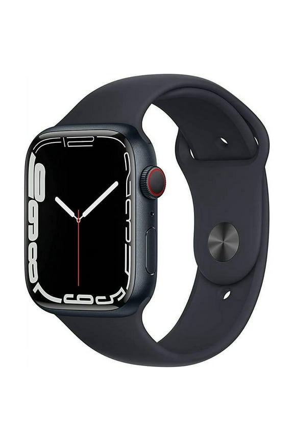 Restored Apple Watch Series 7 (GPS + Cellular, 45mm) - Midnight Aluminum Case - Midnight Sport Band (Refurbished)